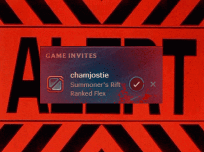 Red Alert Game Invitation Ranked Flex GIF