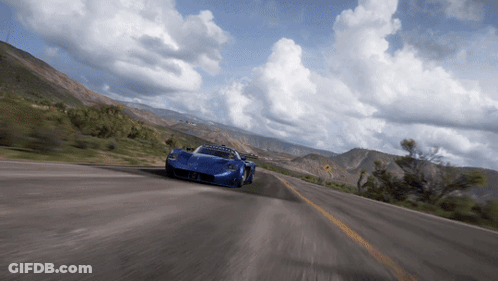 Red Alfa Romeo With Doors Open In Dark Room GIF