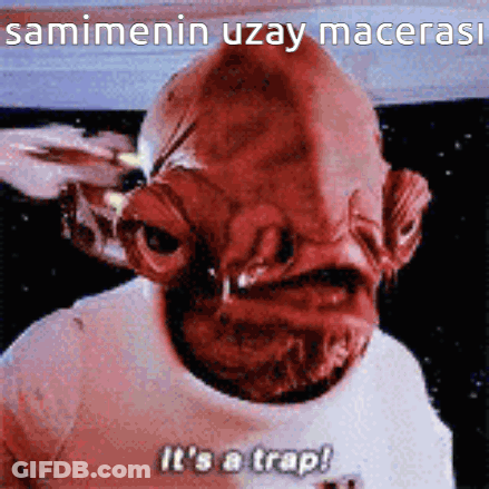 Red Alien Saying Its A Trap GIF