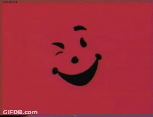 Red And Black Smiley Face GIF