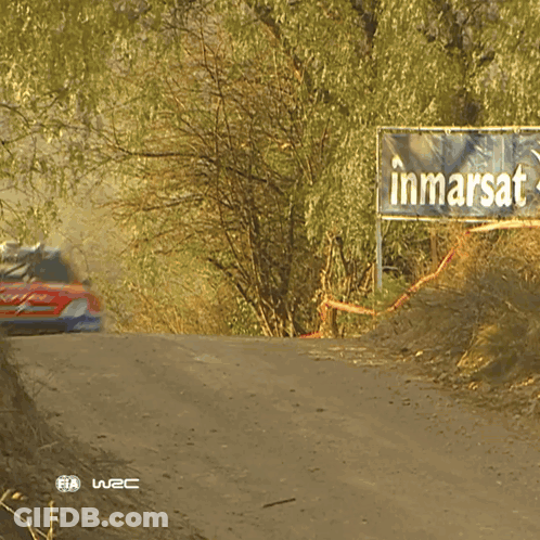 Red And Blue Car With Total GIF