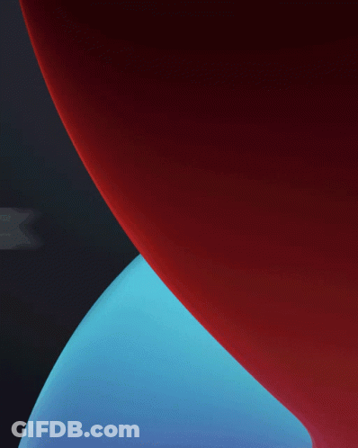 Red And Blue Object With Astir GIF