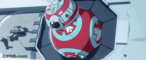 Red And Blue Robot With S GIF