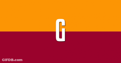Red And Orange Background Saying Goooool GIF