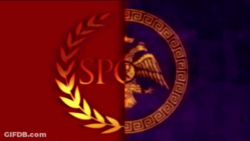 Red And Purple Background With Word Spo GIF