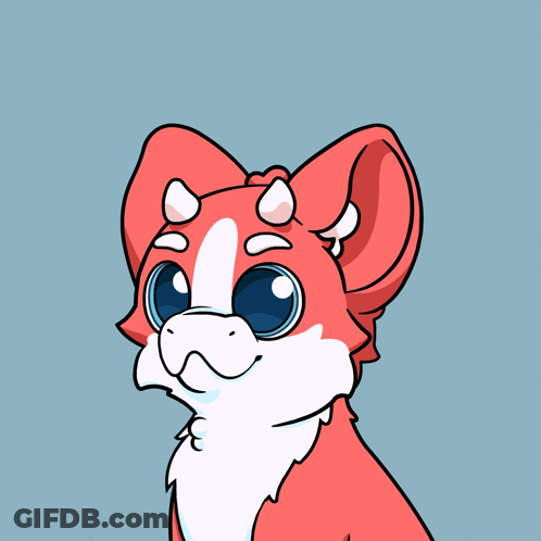 Red And White Animal Saying Let's Goooo GIF