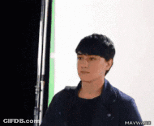 Red And White Anime Character Saying Happy Birthday GIF
