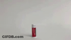 Red And White Eraser On Floor GIF