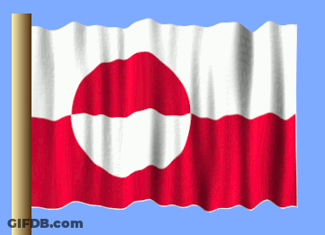 Red And White Flag Flying In Wind GIF