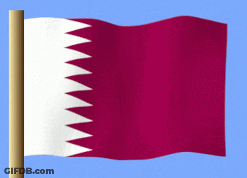 Red And White Flag On Wooden Pole GIF