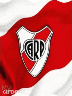 Red And White Flag With Shield And CRD GIF