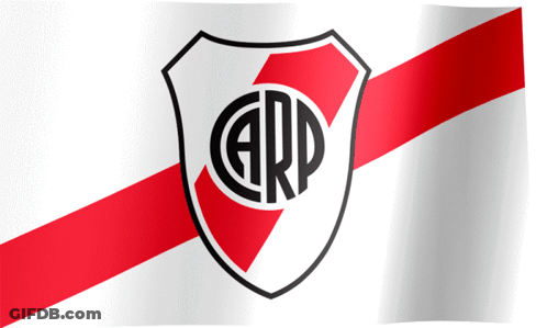 Red And White Flag With Shield Saying ARP GIF