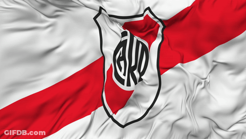 Red And White Flag With Shield Saying GRD GIF