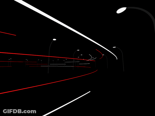 Red And White Lines On A Black Background GIF