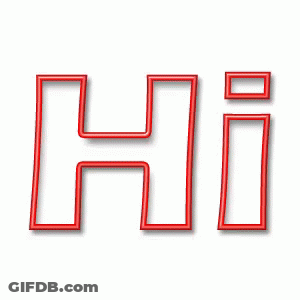 Red And White Logo Saying I Love GIF