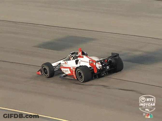 Red And White Race Car GIF