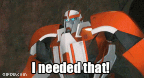 Red And White Robot With Gdd Sticker GIF