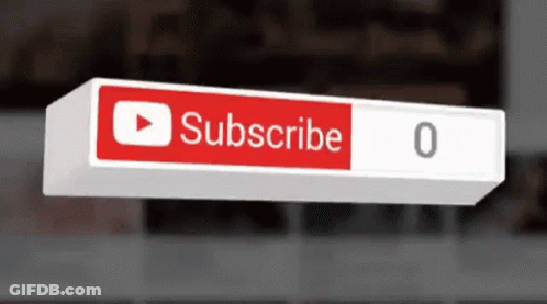 Red And White Subscribe Sign GIF