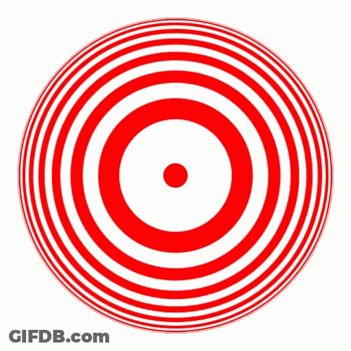 Red And White Target With Red Center GIF