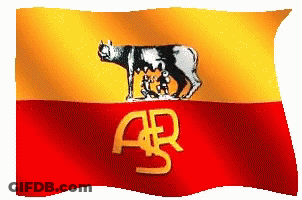 Red And Yellow Flag With Cow GIF