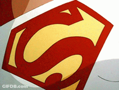 Red And Yellow Superman Logo GIF