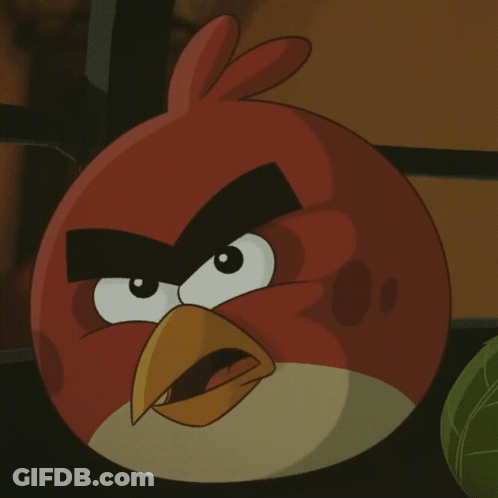 Red Angry Bird GIF