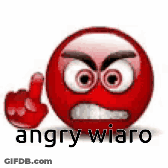 Red Angry Smiley Middle Finger Angry Wiaro GIF