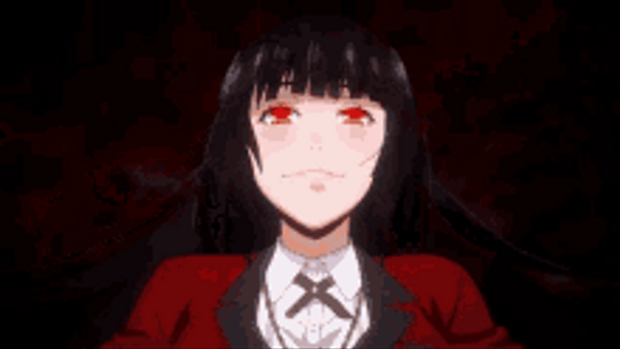 Red Anime Kakegurui Yumeko Jabami GIF