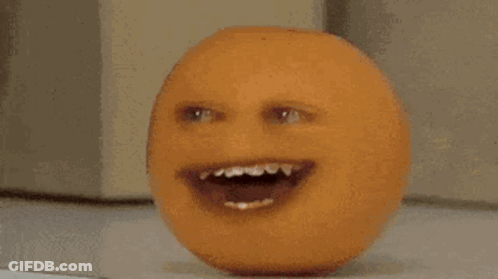 Red Apple With Face Next To Box Of Eggs GIF