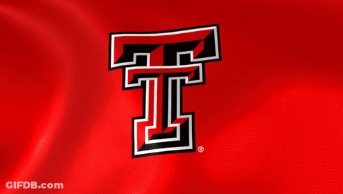 Red Background Black And White Letter T GIF