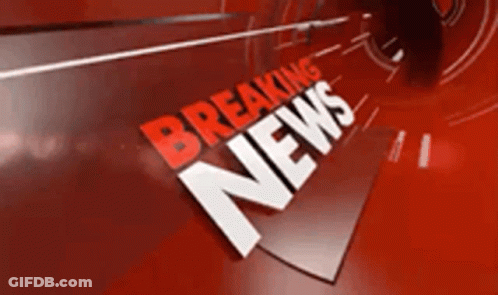 Red Background Breaking News GIF