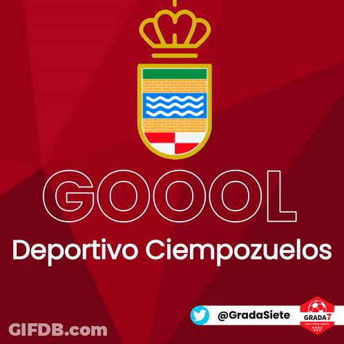 Red Background Goool Deportivo Cienpozuelos GIF