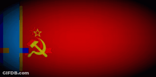 Red Background Hammer And Sickle GIF
