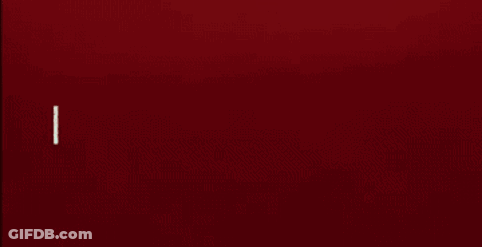 Red Background She's Gone To The Other Side GIF