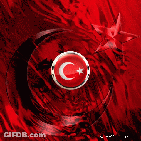 Red Background Star Crescent Moon Tam35 Blogspot GIF