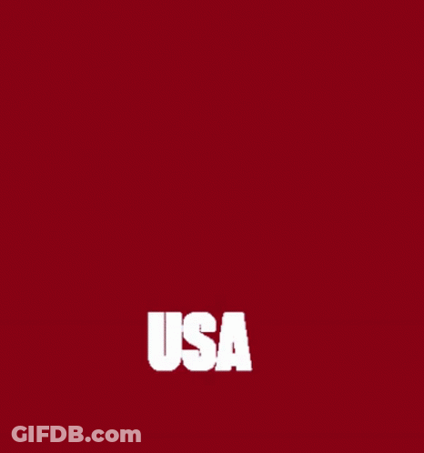 Red Background White Text Maga Usa GIF