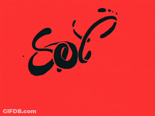 Red Background With EC Letters GIF