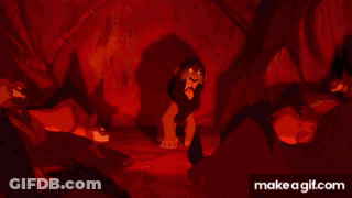 Red Background With Flames And Smoke GIF
