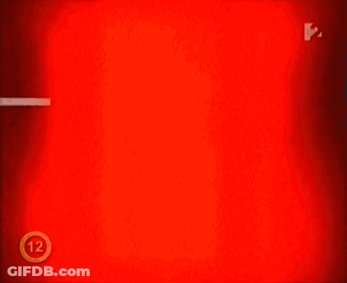 Red Background With Number 12 In Circle GIF