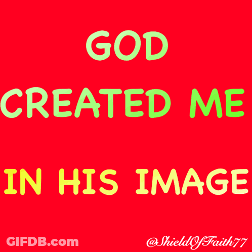 Red Background With Shield Of Faith77 GIF