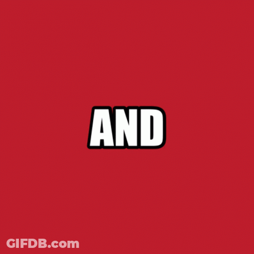 Red Background With White Text GIF