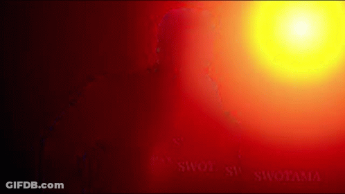 Red Background Yellow Circle Saying Swol GIF