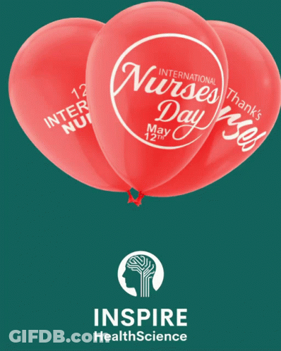 Red Balloons International Nurses Day GIF