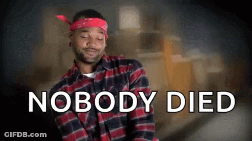 Red Bandana Plaid Shirt Man By Nobody Died Sign GIF