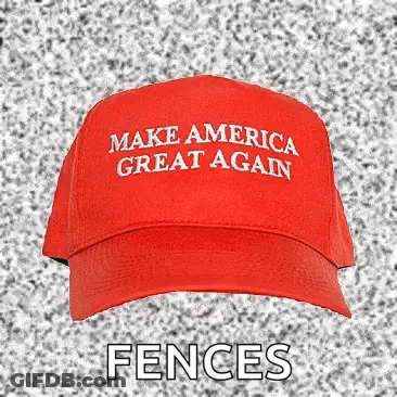 Red Baseball Cap Saying Make America Great Again GIF