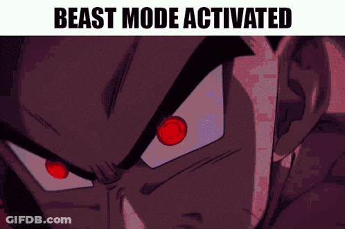 Red Beast Mode Activated Button GIF