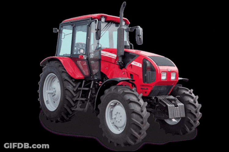 Red Belarus 1221 Tractor GIF