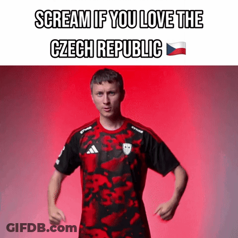 Red Black Man Screaming If You Love Czech Republic GIF