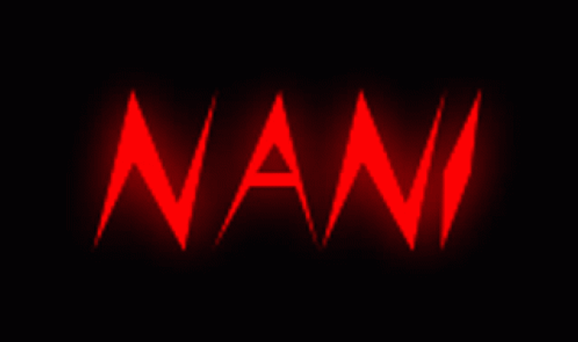 Red Blinking Nani GIF