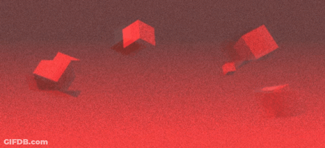Red Blocks Red Flag GIF